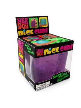NEW Nice Cube Nee Doh Super Solid Squish 💜 Purple Authentic NeeDoh NEW Sealed